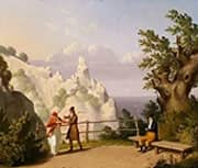 View of Mons Klint and the Sommerspiret 1809 By Christoffer Wilhelm Eckersberg