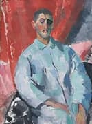 Self Portrait with Black Eye Patch By Rick Wouters