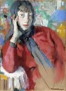 Woman with a Mantilla 1913 By Rick Wouters