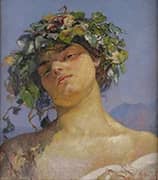 Head of a Bacchante By Annie Louisa Swynnerton