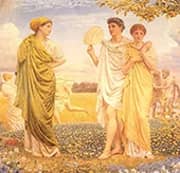 The Loves of the Winds and the Seasons 1893 By Albert Joseph Moore
