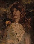 Girl Portrait Tingeltangelmeid By George Hendrik Breitner
