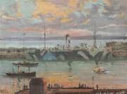 Camouflaged Hospital Ship Le Havre France 1918 By Charles David Jones Bryant