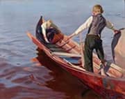 Boat Trip 1910 By Oskari Paatela