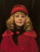 Girl in Red Hat 1922 By William McCloskey