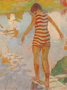 Swimmer Girl 1913 By Oskari Paatela