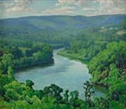 The River Springfield Massachusetts By Harriet Randall Lumis