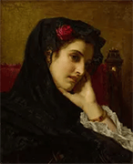 A Spanish Beauty By Hugues Merle