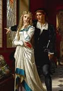 Hamlet and Ophelia 1873 By Hugues Merle