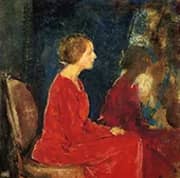 The Red Dress c1915 By Charles Webster Hawthorne