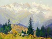 Afternoon Autumn San Juan Mountains Colorado By Charles Partridge Adams