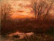 Autumn Sunset By Charles Partridge Adams