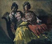 Two Women on a Sofa By Walter Richard Sickert