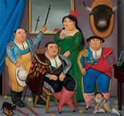 Family Scene By Fernando Botero