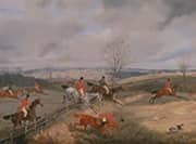 Hunting Scene Drawing the Cover 1840 By Henry Alken