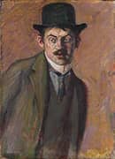 Self Portrait 1912 By Georg Scholz