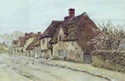 A Village Street By Helen Allingham