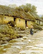 Irish Cottage By Helen Allingham