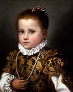 Little Girl from the House Redetti By Giovanni Battista Moroni
