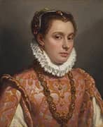 Portrait of a Young Woman c1575 By Giovanni Battista Moroni
