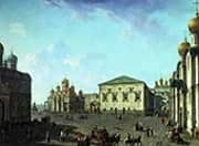 Cathedral Square in the Moscow Kremlin 1800 By Fyodor Alekseyev