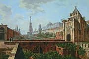 Nikolsky Gate of the Kremlin and Alevizov Moat 1800 By Fyodor Alekseyev