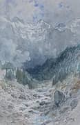 Torrent in the Gavarnie Mountains By Gustave Dore
