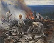 Burning the Brushwood 1893 By Eero Jarnefelt