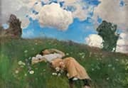 Saimi in the Meadow 1892 By Eero Jarnefelt
