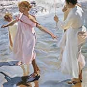 Time for a Bathe Valencia 1909 By Joaquin Sorolla