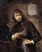A Soldier Buckling his Belt By Willem Drost
