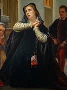 Juana La Loca Praying By Antonio Gisbert