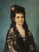 Portrait of the Countess of Fuente el Salce By Antonio Gisbert