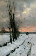 Winter Landscape at Sunset 1887 By Anton Mauve