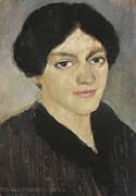 Portrait of Elisabeth Macke 1910 By August Macke