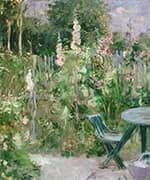 The Roses in the Garden 1884 By Berthe Morisot
