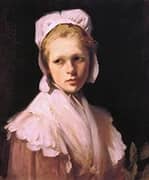 Young Peasant Girl By Charles Sprague Pearce