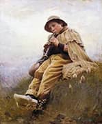 A Shepherd Boy By Charles Sprague Pearce