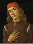 Portrait of a Youth By Sandro Botticelli
