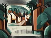 Old Canal Port New Jersey By Oscar Bluemner