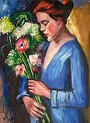 Girl in Blue 1925 By Max Pechstein