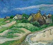 Landscape Houses in Dunes By Max Pechstein