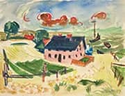 Red House at the Lagoon 1919 By Max Pechstein