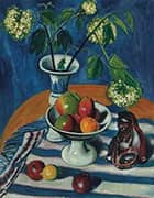 Still Life with Apples and Viburnum By Max Pechstein