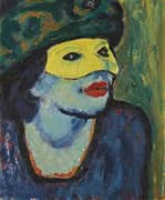 The Yellow Mask I By Max Pechstein