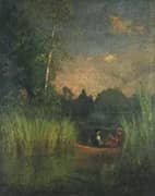 Dusk in the Rushes By George Inness