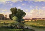 Hackensack Meadows Sunset 1859 By George Inness