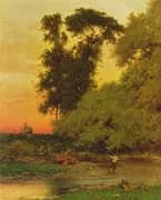 Sunset Pompton New Jersey By George Inness