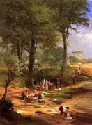 Washing Day near Perugia Italy 1873 By George Inness