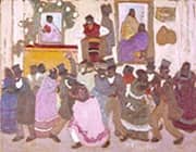 Dancing People Candombe By Pedro Figari